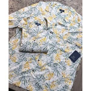 Lot of 3 George Hawaiian Pineapple Camp Shirts Mens XL NWT Tropical Button Up